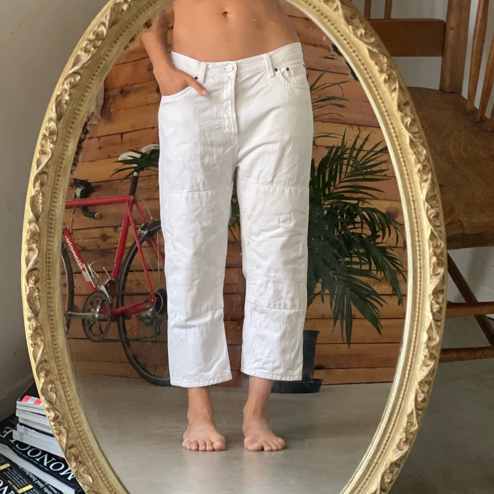 Marc by Marc Jacobs “Big Jean” in Patched-up White